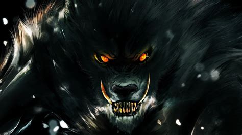 Werewolf Illustration Hd Wallpaper Wallpaper Flare