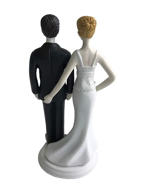 Loving Pinch Bridal Couple Bride And Groom Figurine Wedding Cake Topper Tington