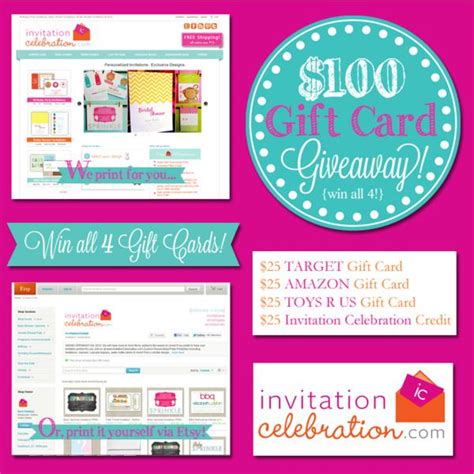 Credit card insider is an independent, advertising supported website. Kara's Party Ideas Invitation Celebration, Target, Amazon + Toys R Us $100 Giveaway