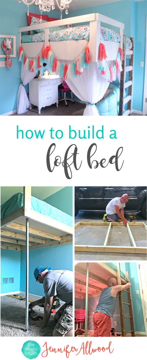How To Build A Loft Bed For A Girls Bedroom By Jennifer Allwood Tween Girl Bedroom Ideas Diy