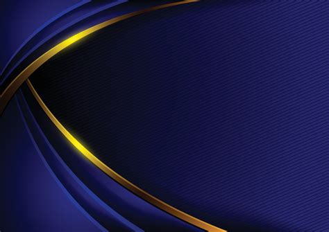 Abstract Background In Dark Blue Tones With Golden Curves 1937662