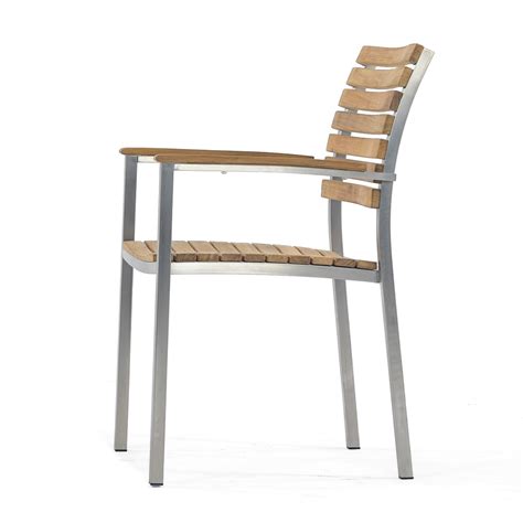 We have every thing you need to be comfortable outdoors. Vogue Stainless Steel and Teak Outdoor Stacking Ch - Westminster Teak Outdoor Furniture