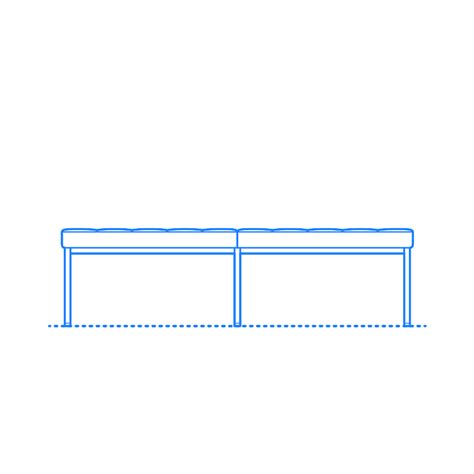 Originally designed before the advent of stainless steel and seamless ground welding, the frame was designed to be bolted together. Barcelona Chair Dimensions & Drawings | Dimensions.Guide