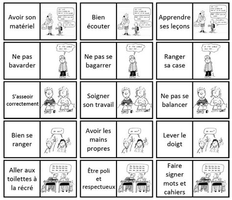 The French Language Flash Card With Pictures Of People In Different