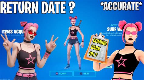Surf Witch Skin Return Release Date In Fortnite Item Shop Surf Witch