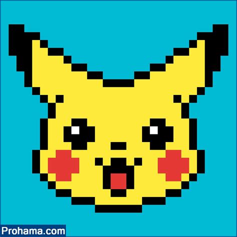 Pikachu Pixel Art Pokemon Pixel Art