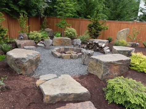 The great news is that building a stone firepit yourself can also be done for very little cost the safest type of rock to build a fire pit with include sandstone, lava rocks, fire rated brick, recycled. River Rock Fire Pit - Fire Pit Ideas