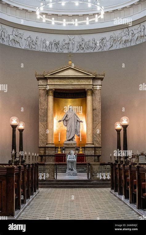 Copenhagen Denmark Church Of Our Lady Vor Frue Kirke Interior Altar