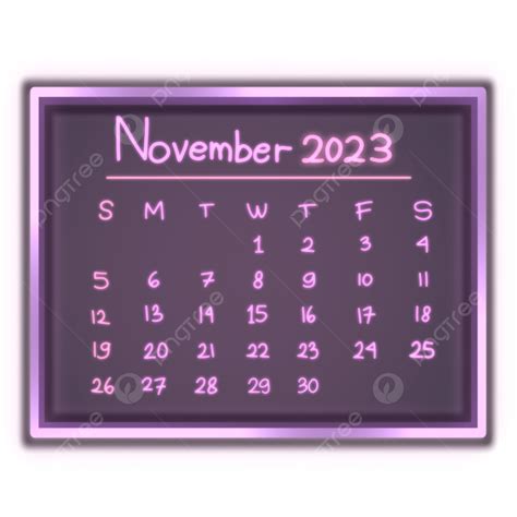 Gambar Kalender Bulan November Tahun 2023 Kalender Tanggal Bulan Png