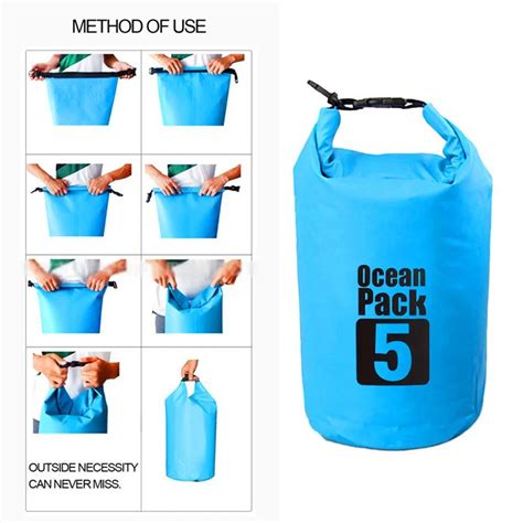 15l Ocean Pack Dry Bag Waterproof Diving Bag Travel Waterproof Dry Bag