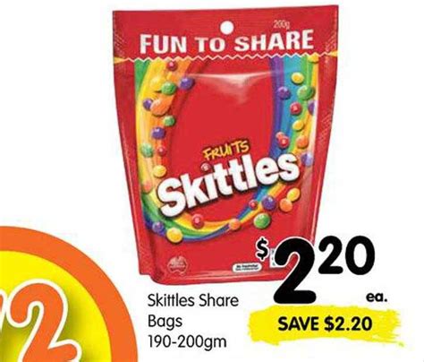 Skittles Share Bags Offer At Spar Au
