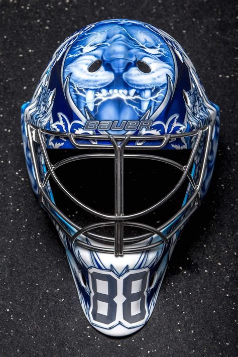 The Details In Andrei Vasilevskiys New Mask Are Stunning Nhl Tampa