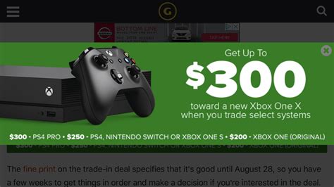 New Xbox X Trade In Promotion At Gamestop 200 For Og And 250 For An S