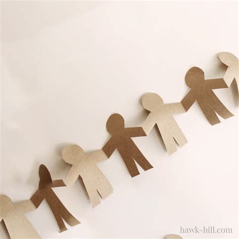 Desteklemek Denemek Jeton Paper Doll Chain Copce