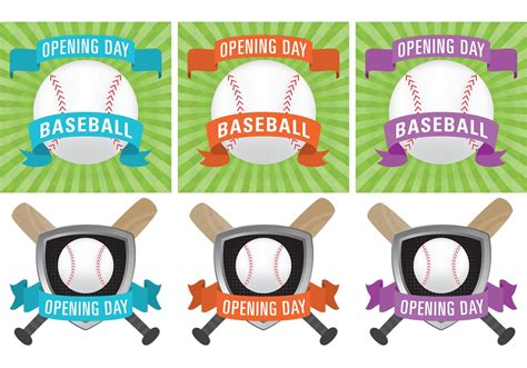 Baseball Opening Day Vectors Download Free Vector Art Stock Graphics
