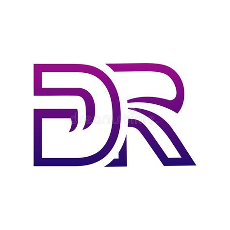 Creative Dr Logo Icon Design Stock Vector Illustration Of Idea Text
