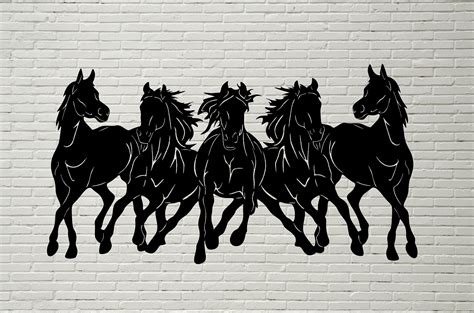Wild Horses Svg Dxf Horse Clipart Animals Cut File For Etsy New Zealand