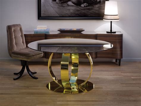 Knoll saarinen round dining table wood top from $3,975.00. Nella Vetrina Andrew Contemporary Italian Designer Round ...