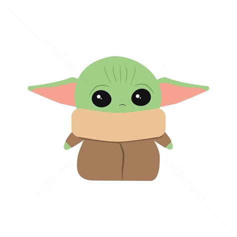 Mini Baby Yoda SVG Digital File Download Yoda Png Yoda Images Yoda Sticker