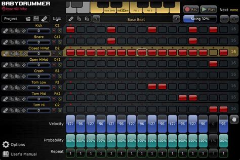 Babydrummer Is A Free Drum Sequencer Plugin By Rose Hill Tribe