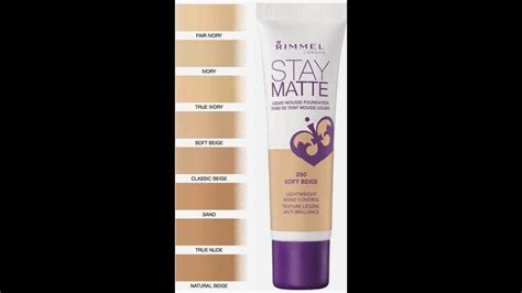 001 transparent select your shade / 8. First Impression: Rimmel "Stay Matte" mouse foundation ...