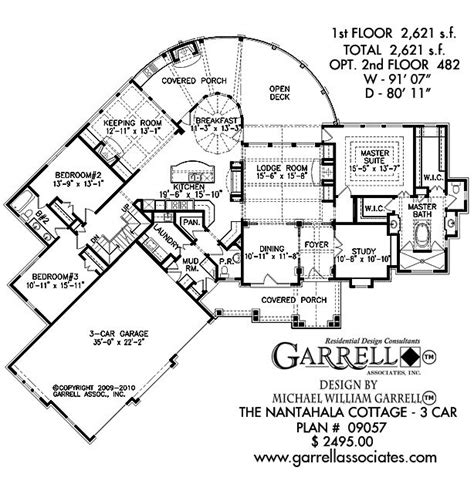 Did you know you can change this plan at no extra charge? Nantahala Cottage 3-Car House Plan | Craftsman style house ...