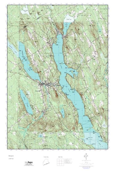 Mytopo Bridgton Maine Usgs Quad Topo Map
