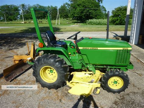 John Deere 790 4x4 Compact Tractor 220hrs Wjd Finish Mower And Woods Blade