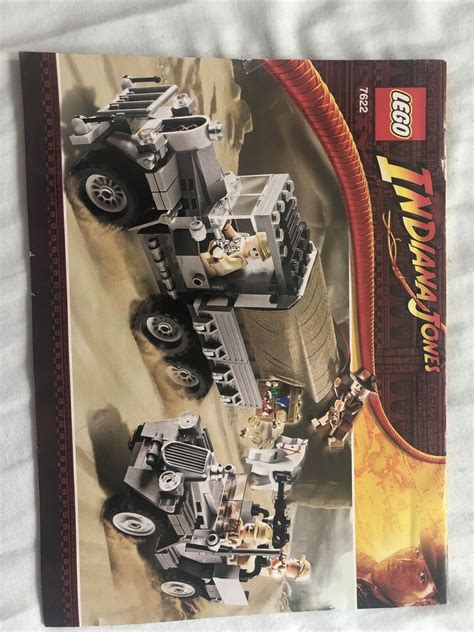 instruction book only for lego indiana jones race for the stolen treasure 7622 ebay