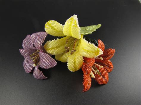 Free Patterns Mgs Designs Beaded Flowers Patterns Seed Bead
