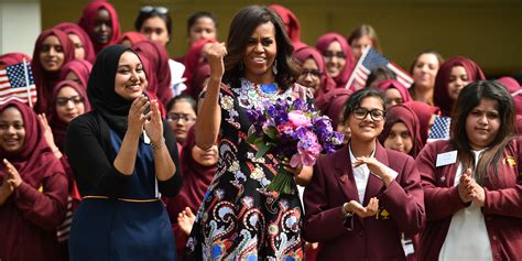 Michelle Obama Thrills London Pupils As She Promotes Let Girls Learn On