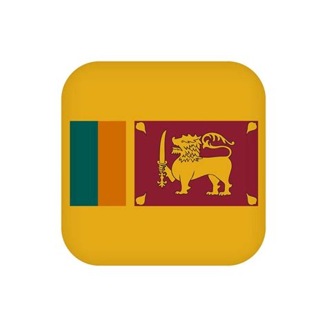 Sri Lanka Flag Official Colors Vector Illustration 10419806 Vector