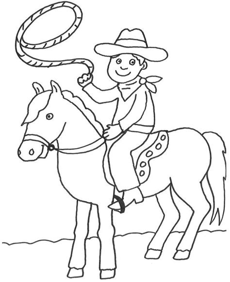 Indianer mit pfeil und bogen als ausmalbilder zum ausdrucken. Kostenlose Malvorlage Cowboys & Indianer: Cowboy auf ...