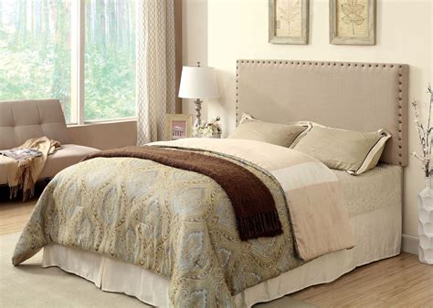 Queen headboard w/ full size compatibility also available in twin size availability: Herstal Ivory Full/Queen Size Headboard from Furniture of ...