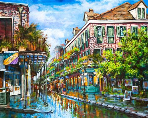 New Orleans Art New Orleans French Quarter Impressionist Street Scene