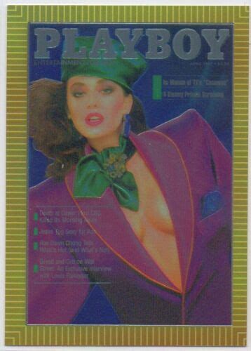 Playbabe Magazine Cover April Ava Fabian Chromium Card EBay