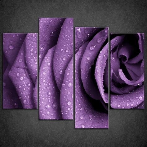 15 Inspirations Canvas Wall Art In Purple