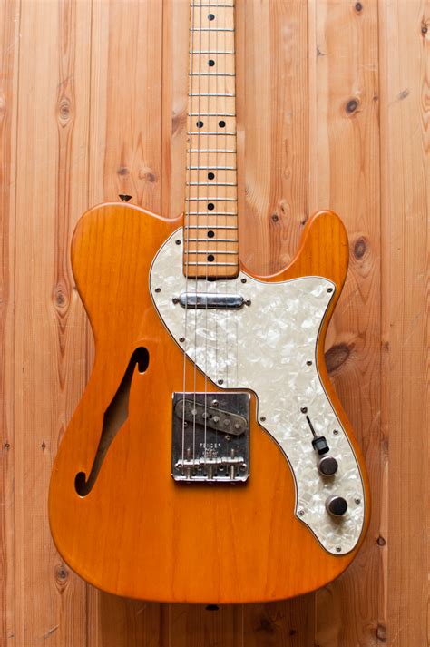 Fender Telecaster Thinline 1971 Natural Ash Guitar For Sale Dirk Witte
