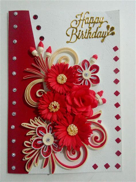 Paper Quilling Birthday Card Quilling Birthday Cards Paper Quilling
