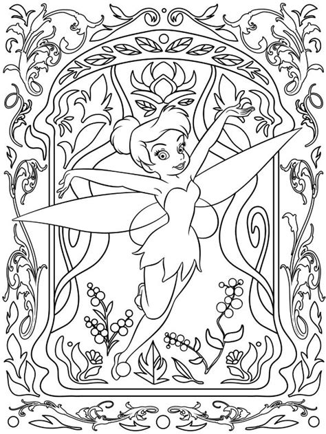 Kidsnfun Kleurplaat Disney moeilijk Tinkerbell