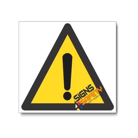 Nosa SABS Industrial General Hazard Sign Hazard Safety Signs Online