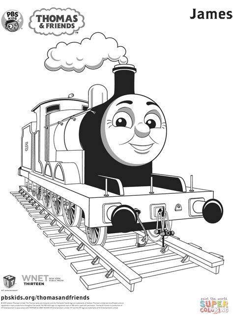 James From Thomas And Friends Coloring Page Free Printable Coloring Pages