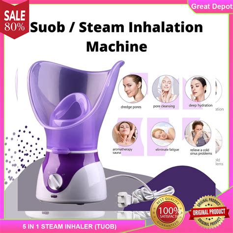 Best Seller 5 In 1 Steam Inhaler Steamer For Inhalation Hot Mist Facial