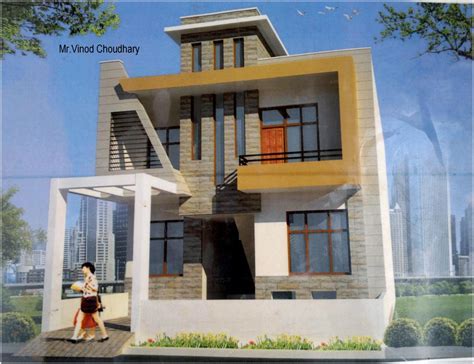House Front Elevation Design For Double Floor Theydesign