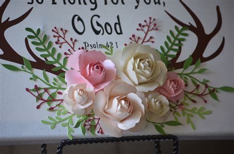 Easy 3d Mini Rose3d Rose Cardstock Svg With Pics And Etsy