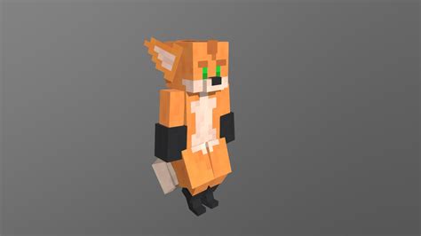 Minecraft Kemono Fox Download Free 3d Model By Dearfox 0189653