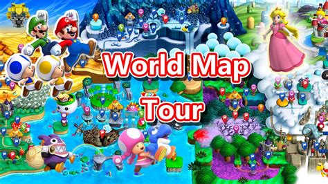 World Map Tour New Super Mario Bros ™ U Deluxe 隱藏路線世界地圖之旅行 Youtube