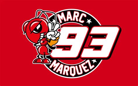 Marcmarquez 93 Logo Red Wallpaper Marc Marquez Cara Enojada Discos