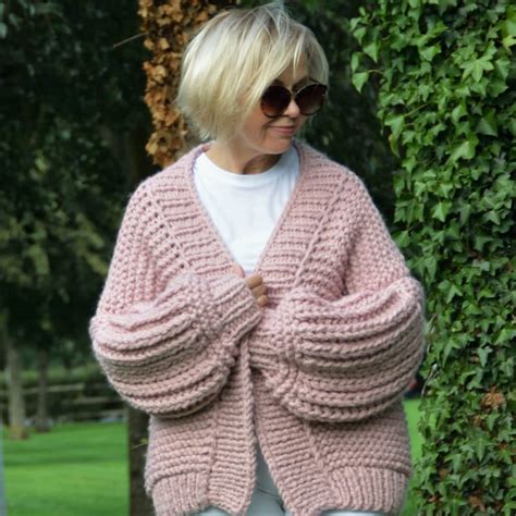 Must Have Cardigan Knitting Pattern Oversized Chunky Etsy
