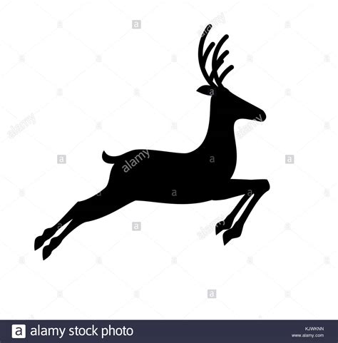 Deer Jumping Silhouette At Getdrawings Free Download